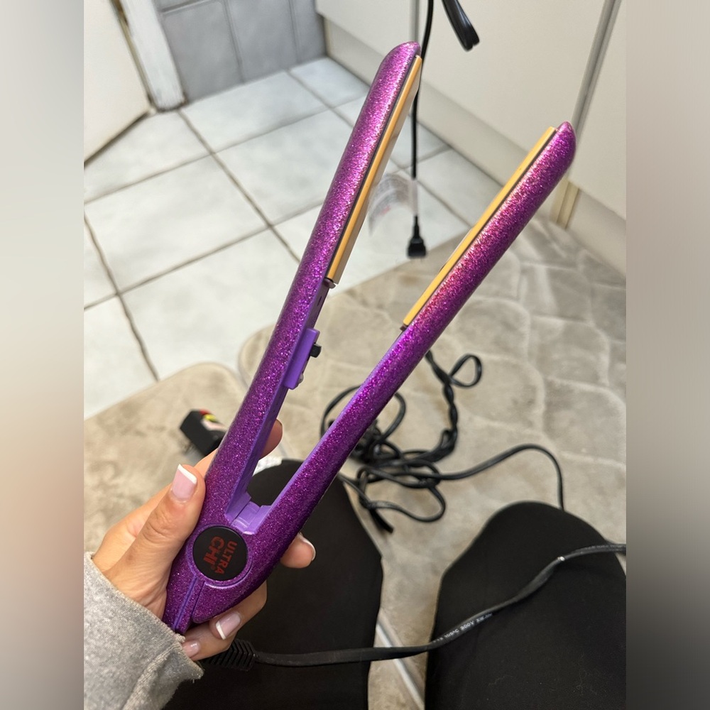 Purple sparkly chi straightener